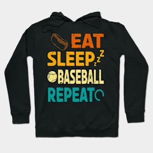 EAT SLEEP BASEBALL REPEAT Hoodie